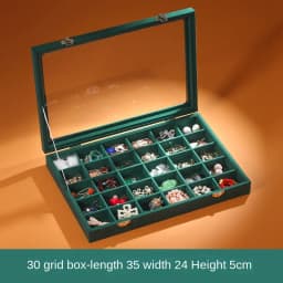 Jewelry Box Storage High-grade Exquisite Jewelry Box Bracelet String Necklace Box Ring Earrings Earrings Box Large Capacity