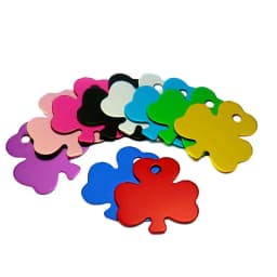 100Pcs Anodizing Aluminum Dog Tag Name Dog ID Tags for Dog Collar Personalized Pet ID Dog Name Tag Customized Engraving