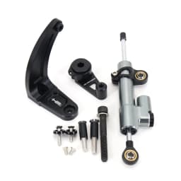 Electric Scooter Steering Stabilizer Carbon Fiber Damper, Mounting Bracket Kit for Dualtron Ultra 2 and Limited