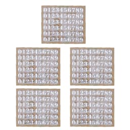 5Pcs 3mm Letters Chunky Glitter Epoxy Resin Decorative Stickers Engkish Letters Numbers UV Epoxy Resin Fillings