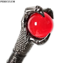 10 Colors Silver Alloy Dragon Claw Crystal Ball Walking Cane Detachable Vintage Walking Stick Cosplay Party Prop for Men Women