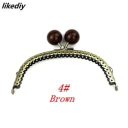 1 Piece 12.5 CM Antique Bronze Arc-shaped Candy Head Metal Purse Frame Kiss Clasp DIY Bag Accessories