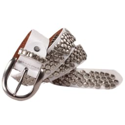 IEFB Punk Leather Belt Baggy Jeans Accessories Irregularly Shaped Circular Rivets Men's Clothing Y2k Decoration Hip Hop 9X955