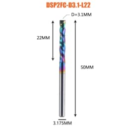 1PC Woodwork Milling Cutter UP & DOWN Cut 2 Flutes Spiral Carbide Milling Tool Router Compression Wood End Mill Cutter Bits
