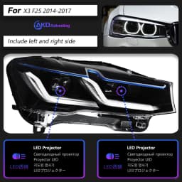 Car Lights for BMW X3 F25 LED Headlight 2014-2017 X4 F26 Head Lamp Drl Projector Lens Automotive