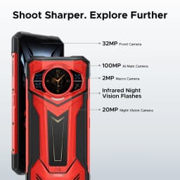 Doogee S200 Plus 5g Ai Rugged Phone 32Gb (12+20) 512Gb Dimensity 7300 Gaming Mobile Phone 1.32'' Rear Display Main Screen