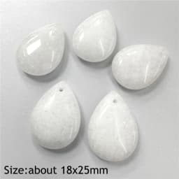 Water Drop Shape Stone Charms Faceted Amazonite Pendant Natural Gems Crystal Charms For Jewelry Making DIY Necklace 13x18mm