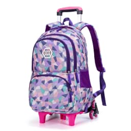 Children School Rolling Backpacks Trolley Bags with Wheels Waterproof School Bag For Teenage Girls Kids Travel Wheeled Bag