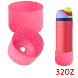 For Owala New Coaster 24oz 32oz 40oz Deep Rose Anti-Slip Protective Sleeve Bottom Bumper Protective Bottom Bumper Protector