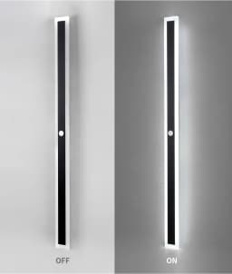 Outdoor Wall Light With Motion Sensor 90v 240v IP65 Waterproof Porch Lamp LED Long Garden Lamp for Villa Garage Lighting Fixture