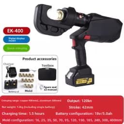 Electric hydraulic pliers rechargeable crimping two-in-one, lithium battery hydraulic crimping straight