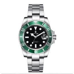 40mm Corgeut man Watch Custom Logo Luxury Sapphire NH35 Automatic Mechanical Watches Ceramic Bezel 120 Click Luminous