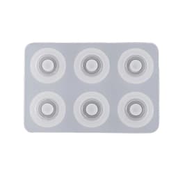 DIY Resin Bead Molds for Jewelry Silicone Molds with Hole Cabochon Gem Jewelry Making Epoxy Resin Molds for Earrings Pendant