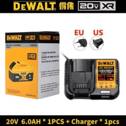 Original DeWalt 20V battery 6Ah/5Ah. replaceable DCB606 DCB609 DCB184 DCB200 DCF845 DCF850 DCF911 DCD800 DCD805 Tools Battery.