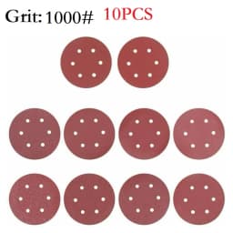 9inch Sandpaper 225mm 6 Hole Sanding Paper 40-2000grit Electric Wall Polisher Furniture Wood Products Grinding Polishing Metal