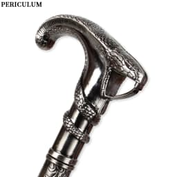 Vintage Silver Coiled Cobra Handle Walking Cane Detachable Walking Stick Cosplay Party Prop for Men And Women
