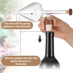 Wine Aerator Decanter Red and White Aerator Pourer Makes Your Wines Taste Better Italian Design Decanter Whiskey and Spirits Gif