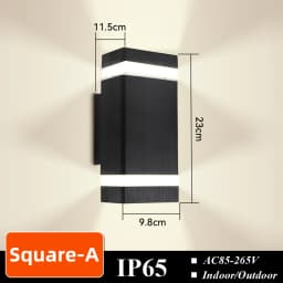CHUANGYANG Replace E27 Bulb Led Wall Light Outdoor IP65 Waterproof Porch Light Indoor Wall Lamp Decoration For Hallway Bedroom