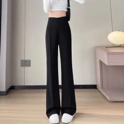 Sexy Trousers Woman Solid High Waist Tailoring Womens Pants Zipper Office Work Clothing Khaki Classic Vintage Casual Cotton Hot