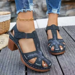 Dance Roman Sandals Women's 2026 Summer New Openwork Woven Wedge Heel Block Heel Platform Women's Shoes