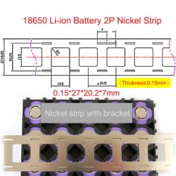 1M/2M Nickel Strip 2P Nickel Strips For 18650/21700 Lithium Battery Welding Tape Nickel Plated Belt
