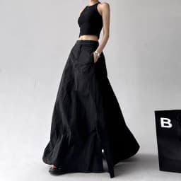 SuperAen 2025 Summer New Solid Skirt for Women Sweet High-waisted High Street A-line Long Skirts