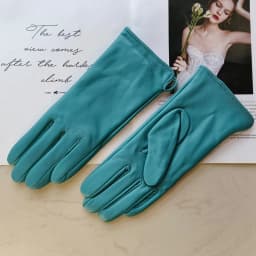 Sheepskin Gloves Women's New Knitted Lining Spring Classic Versatile Multicolor Driving Gloves Leather Autumn