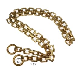 High Quality Purse Chain Strap Zinc Alloy Shoulder Handbag Strap Replacement Handle Chain Metal Chunky Bag Chain Strap