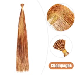 50pcs Synthetic I Tip Tinsel Hair Extensions Glitter Tinsel Hair Fairy Hairpieces Party Dazzle Hair Accessories For Women Girls