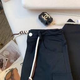 High Waist A-Line Midi Skirt for Women Summer Workwear Korean Style plus Size Pocket Detail Slit Design Versatile Skirt