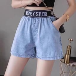 Spring 2025 plus Size Elastic Waist Denim Midi A-Line Skirt Slimming Loose Fit Half-length Skirts Women's Fashion Commute