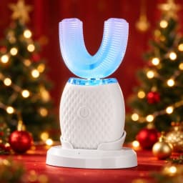 U Shaped Electric Toothbrush Sonic Oral Cleaner Soft Bristles Whitening Portable USB Rechargeable For Kids Adults Family Gift