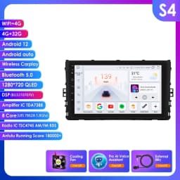Carplay 4G 9" Car Radio Android for VW MQB Polo Plus T-Cross Zoals T-Kruis T-Roc Tharu Sagitar Multimedia Player GPS 2Din Stereo