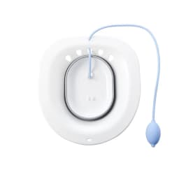 Sitz Bath for Hemorrhoids, Sitz Bath for Toilet Seat, Postpartum Care, Sits Bath Kit for Women, Collapsible, Flusher Hose