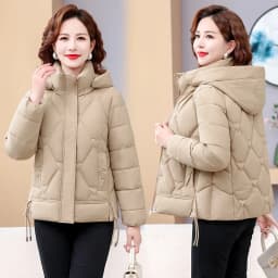Winter Warm Thick Hooded Puffer Coat for Women L-4XL Windproof Russian Cold Weather Snow Jacket Middle Aged Mom Outerwear Cozy