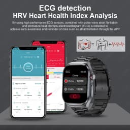 Smart Watch ET585 Men AMOLED ECG Blood Compositoin Health Monitoring Bluetooth Call Women Sports Fitness Tracker Smartwatch