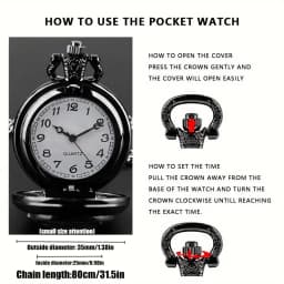 Route 66 The Mother Road Motorcycle Pattern Pocket Watch Design, Precise Quartz Movement Watch, Gift For Men And Kids