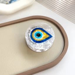1Pcs Women's Türkiye Blue Eye Shark Clip Transparent Texture Clamping Firm Hair Clip Daily Commuting/Leisure Hair Ornament