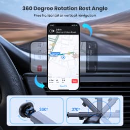 TOPK Magnetic Car Phone Holder Mount Magnet Smartphone Mobile Stand Cell GPS Support In Car For iPhone 14 13 12 Xiaomi Samsung