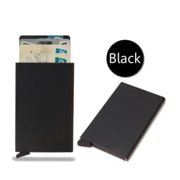 Rfid Smart Wallet Credit Card Holder Metal Thin Slim Men Women Pop Up Minimalist Wallet Small Cardholer Vallet Walets for Men