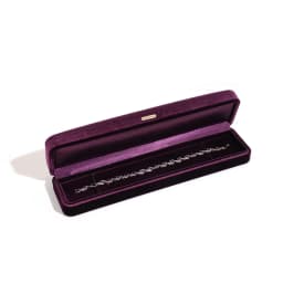 High End Rounded Edge Velvet Jewelry Storage Box with Multi Compartments for Earrings Rings Bracelets Necklaces Organizer Gift