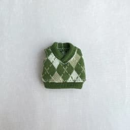 Handmade Obitsu 11 Vest Ob11 Doll Clothes Winter Sweater With Plaid Pattern For Gsc, Ymy Body, Ufdoll, 1/12bjd, Obitsu11