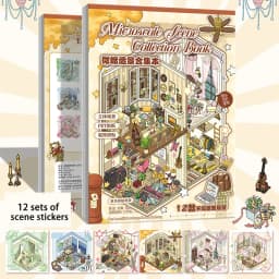 Mr. Paper Modern Art Architecture Theme Collection Sticker Book 29pcs, Miniature Room Design, DIY Creative Journal Collage