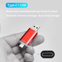 Lenovo 16TB 2 In 1 OTG USB Flash Drive 3.0 Type C 8TB 4TB Pendrive For iPhone Samsung Huawei Xiaomi Android Laptop Memory Stick