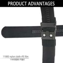 TUSHI Brand Double Layered Thickened Tactical Belt Men's Enthusiasts Outdoor Nylon 3.8 Upgraded Automatic Buckle Gun