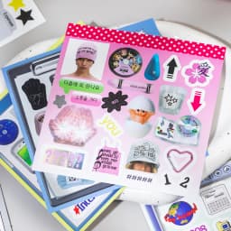 20/40 Pcs Y2K Millennial Electronic Style Die Cut Stickers Book for Scrapbooking Diary Handmade Japanese Stationery Decorative