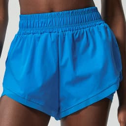 Women Summer Running Shorts Solid Color 2 In 1 Gym Yoga Short Breathable Quick Dry Short Sportswear Female Workout Clothes