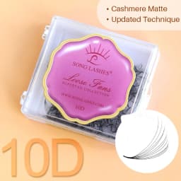 NEW Song Lashes Promade Fans Pointy Base Loose Fans Sharp Thin Root Korea PBT Material 500 Fans