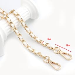 120cm Long PU Leather Bag Strap For Crossbody Handbags Shoulder Bag Strap Replacement Accessories 0.8cm Wide Bag Chain