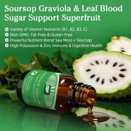 BEWORTHS Natural Soursop Graviola Extract Drop Support Immunity and Digestive Health,Detox & Cleansing Gluten-Free SUGAR FREE